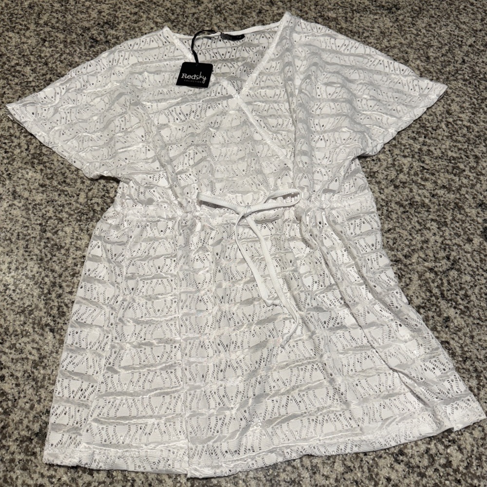 White Lace Cover-Up swim